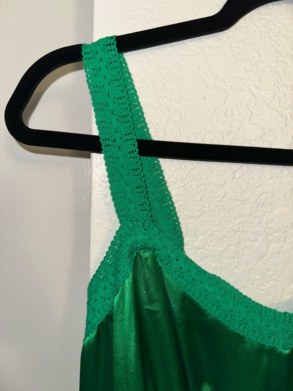 Bebe Green Satin Slip Dress - Picture 5 of 10